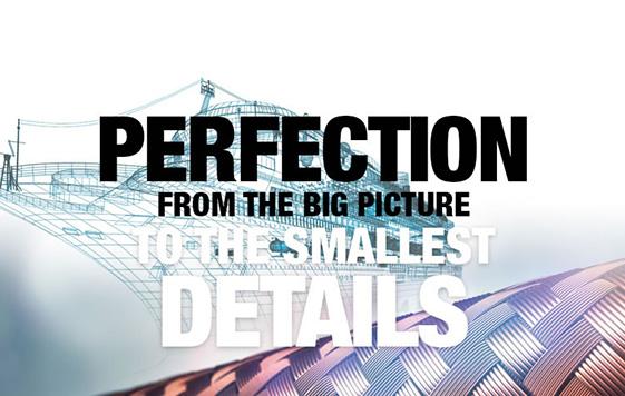 Picture wit hext "Perfection from the big picture to the smallest details"