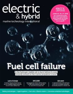 Front page of Electric & hybrid magazine April 2019