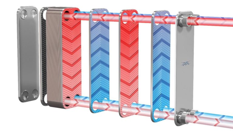 Conceptual image of the brazed heat exchanger