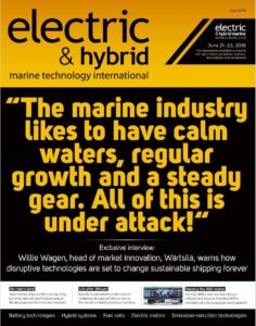 Front page of Electric and hybrid magazine April 2016