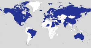 Map of countries where Adwatevs sooling systems are installed