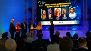 Picture from seminar stage in Nor-Shipping Oslo