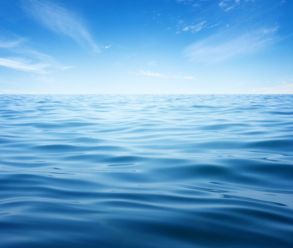 Calm ocean surface