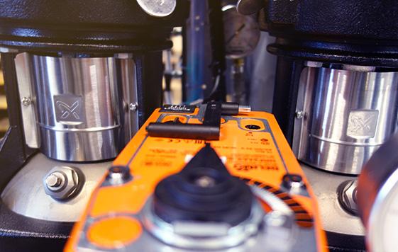 Close up from water cooling station