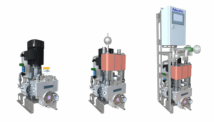 Three different water cooling stations