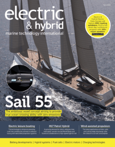 Front page of Electric & Hybrid Marine Technology International Magazine in April 2022