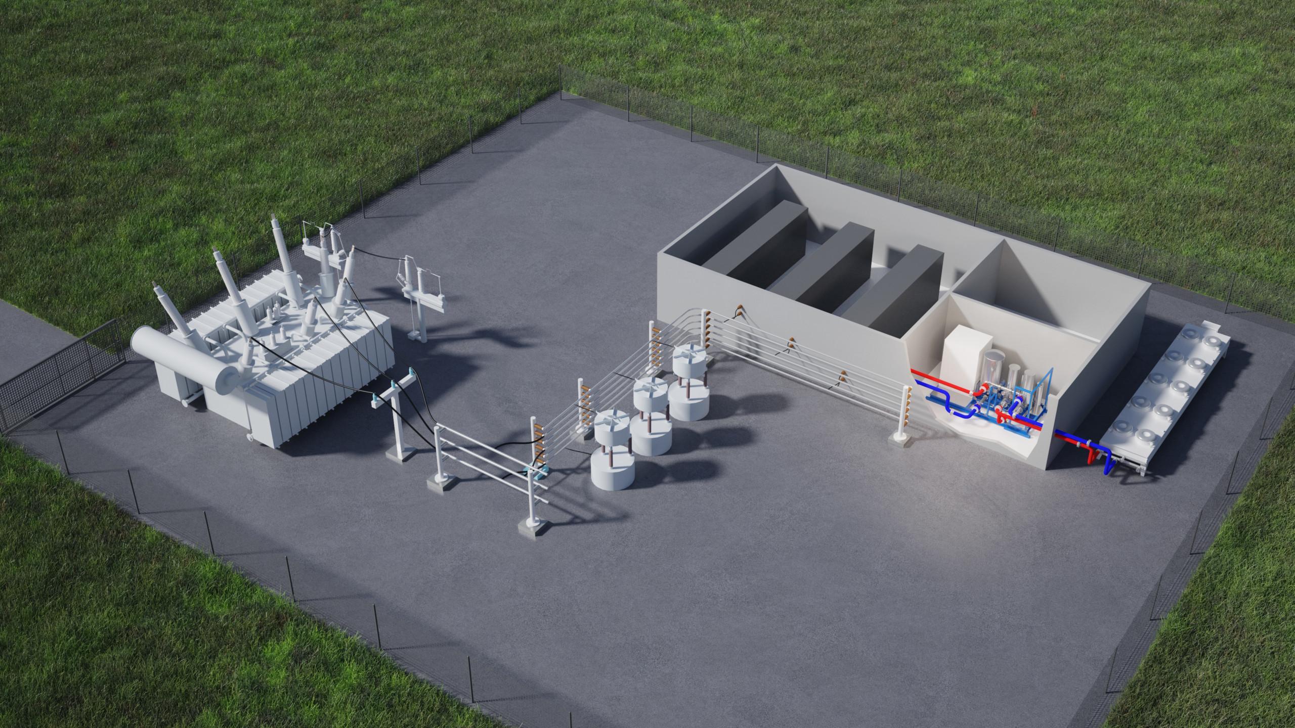 Adwatec L-series water cooling station placed in STATCOM power station