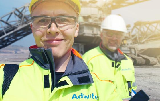 Adwatec workers at the customer location