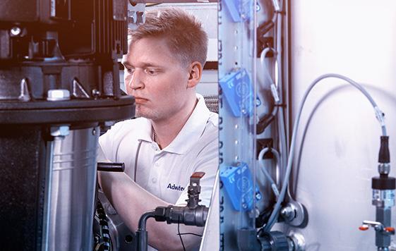 Adwatec mechanic at work