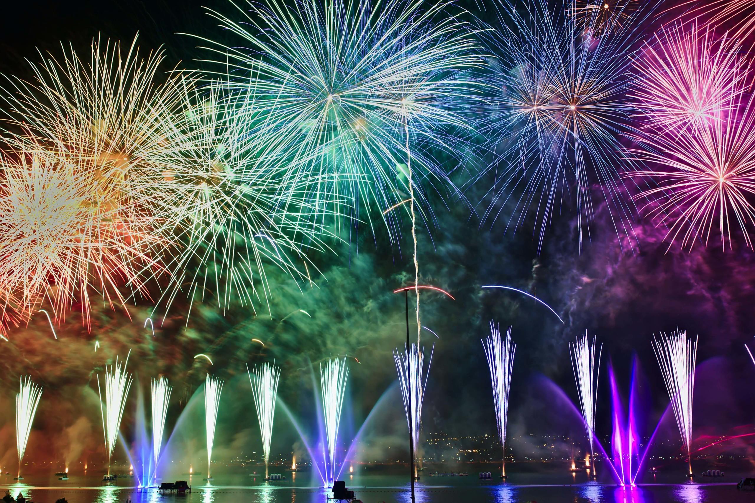 Fireworks in the sky